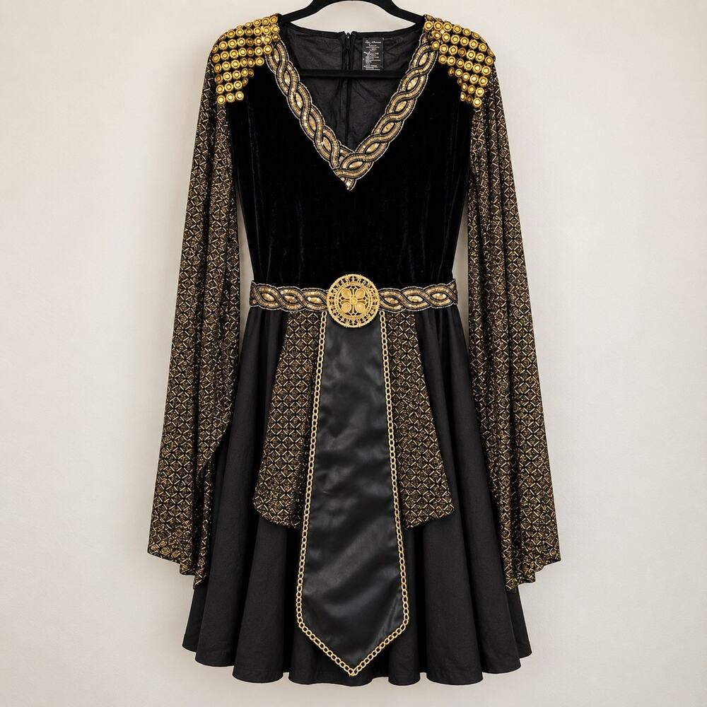 Glamazon Warrior Medievil Leg Avenue Sexy Dress Costume Plus Size 3X 4X Gold